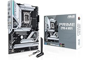 ASUS Prime Z790-A WiFi 6E LGA 1700(Intel 14th,13th&12th) ATX Motherboard (16+1 DrMOS, PCIe 5.0,DDR5,4X M.2 Slots,2.5 Gb LAN,USB 3.2 Gen 2 Front Panel Type-C, Thunderbolt 4/USB4, DP)