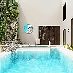 Beach Decor 12" Outdoor Clock Waterproof - Coastal
