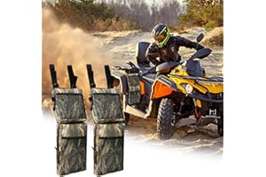 WITSTEP ATV Fender Bags 2 Pack, Water-Resistant Storage Bags for ATV Detachable Saddle Bag with Multiple Pockets, Universal ATV Cargo Bag Compatible with Sportsman Scrambler TRX FourTrax Outlander