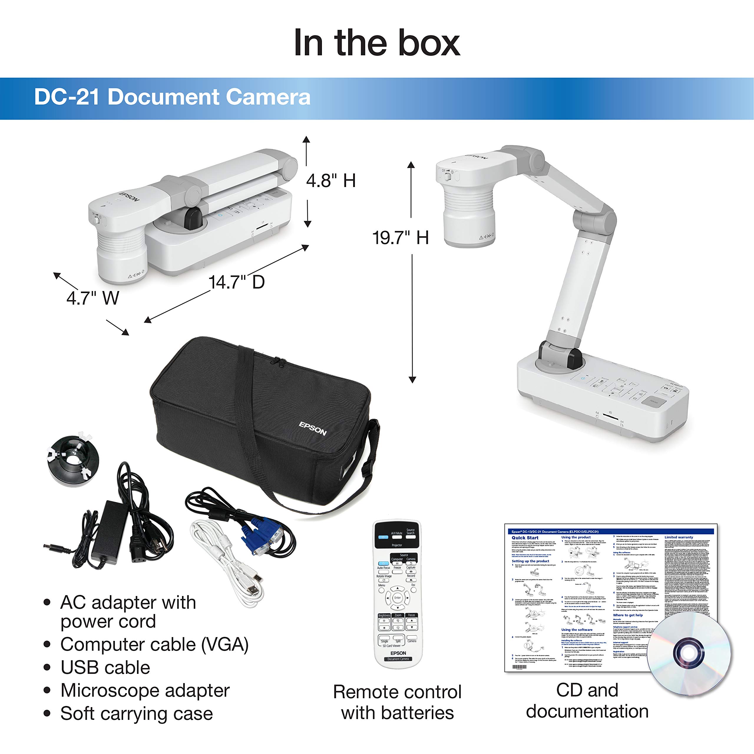 Epson DC-21 High-Definition Document Camera