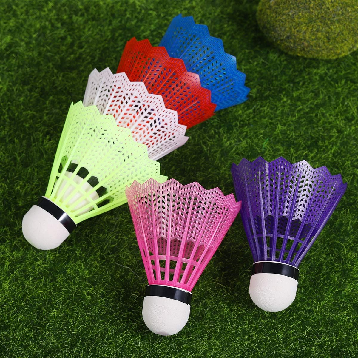 BESPORTBLE Pack of 24 Badminton Shuttlecocks Badminton Plastic Ball Foam Head for Kids Adults Sport Activities Exercise Random Color : Sports & Outdoors