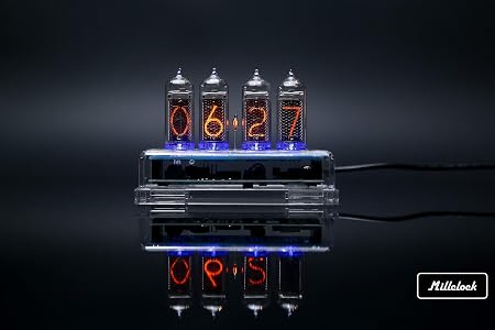 Amazon Com Millclock In 14 Nixie Tube Clock Assembled Acrylic