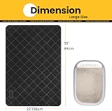 Conlun Cat Litter Mat 89 x 58 cm PVC Grid Mesh Trapping Litter Box Mat view 2