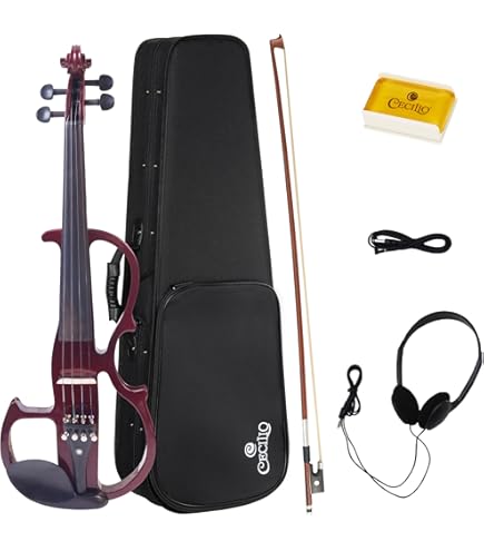 Amazon.com: Cecilio Electric Violin 4/4 Full Size Silent Violin