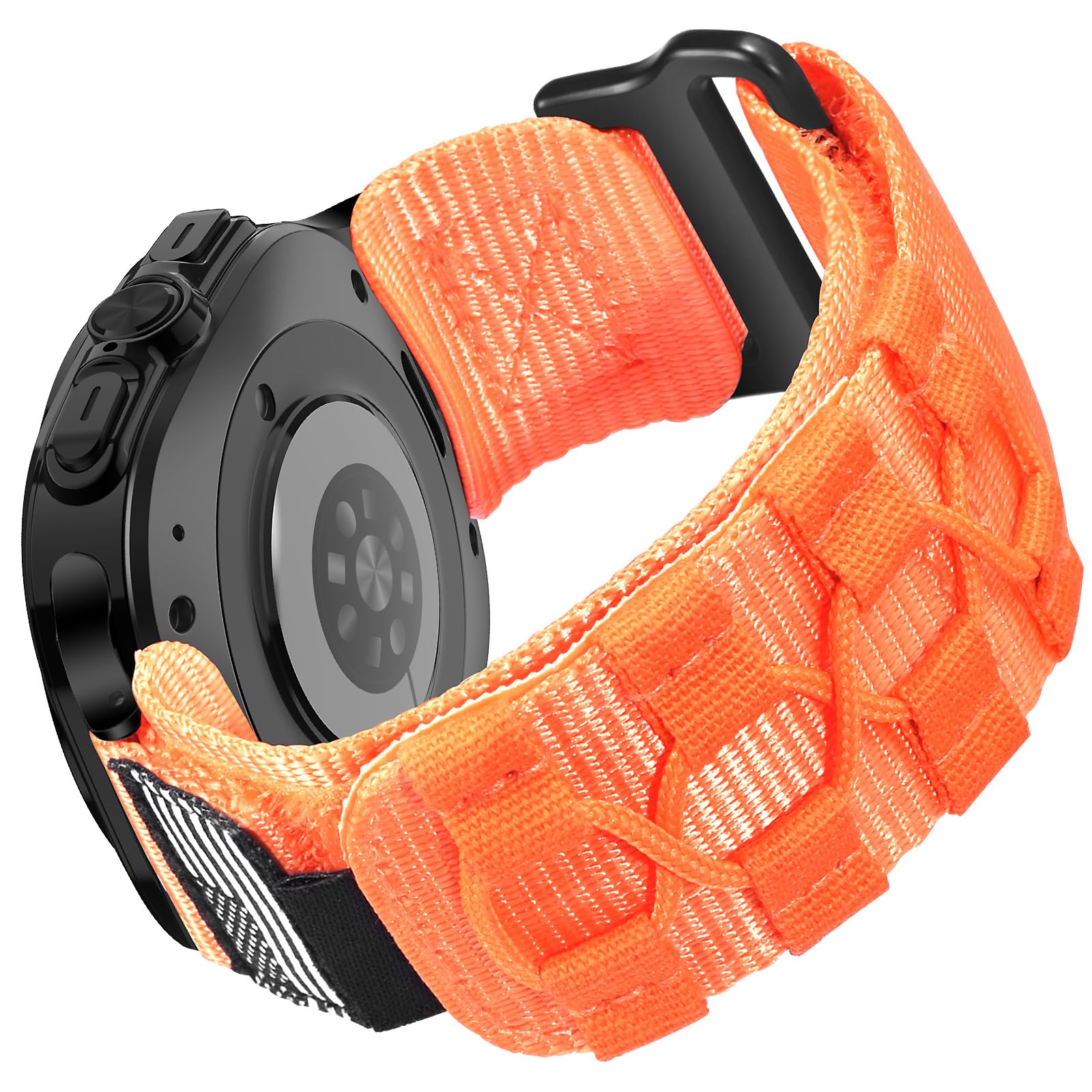 ELECTIM Compatible with Samsung Galaxy Watch Ultra 47mm Band 2025/2024, Rugged Nylon Woven Loop Sport Adjustable Breathable Strap Replacement Wristband for Watch 7 Ultra Bands for Men