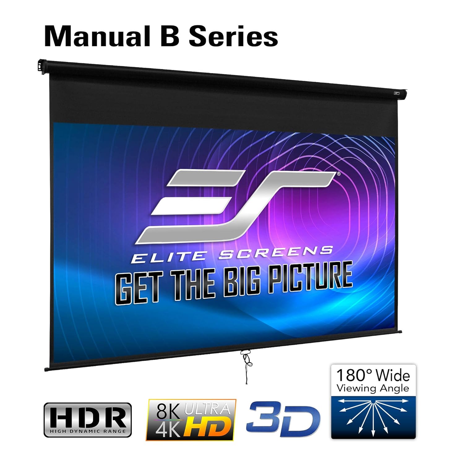 Elite Screens Manual B Series, 120inch Diagonal 1610 Amazon.in
