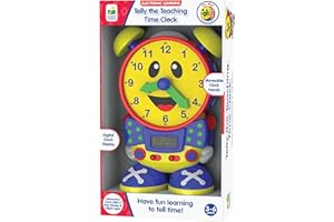 The Learning Journey Telly The Teaching Time Clock, Electronic Analog & Digital Time Telling Aid with Two Quiz Modes & Night Light,Multi