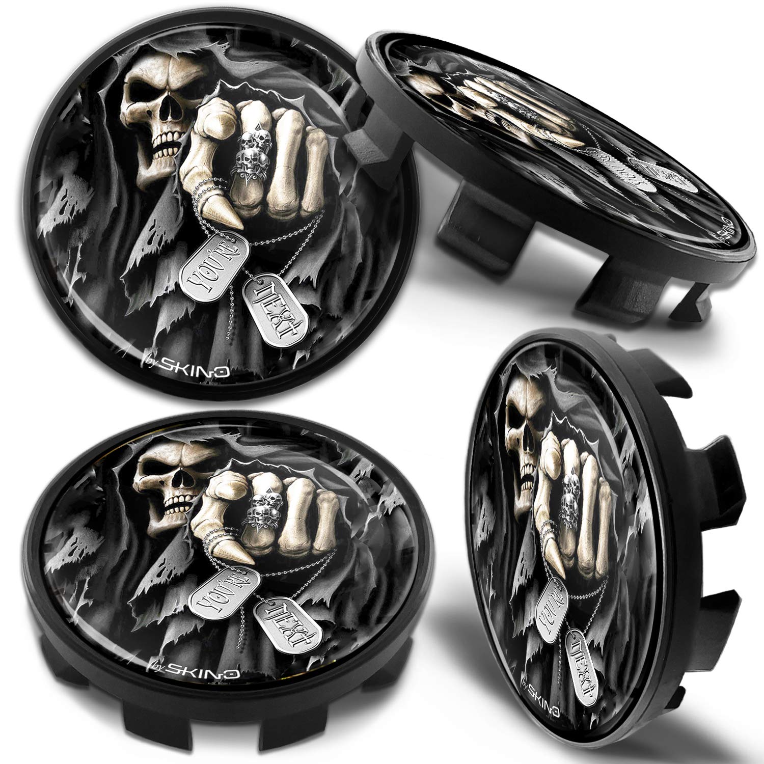 Biomar Labs 68mm Wheel Centre Caps Set of 4 Compatible with BMW Wheels – Plastic Alloy Wheel Hub Centre Caps Replacement – Compatible with BMW Part Number 36136783536 (CB 33)