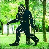 EZTZEN 7.4ft Bigfoot Outdoor Decor Big Foot Sasquatch Gifts for Men/Dad/Women Metal Bigfoot Silhouette Statues for Yard Decor, Garden Decor, Yard Art, Forests, Yard Display, Lawn Decorations