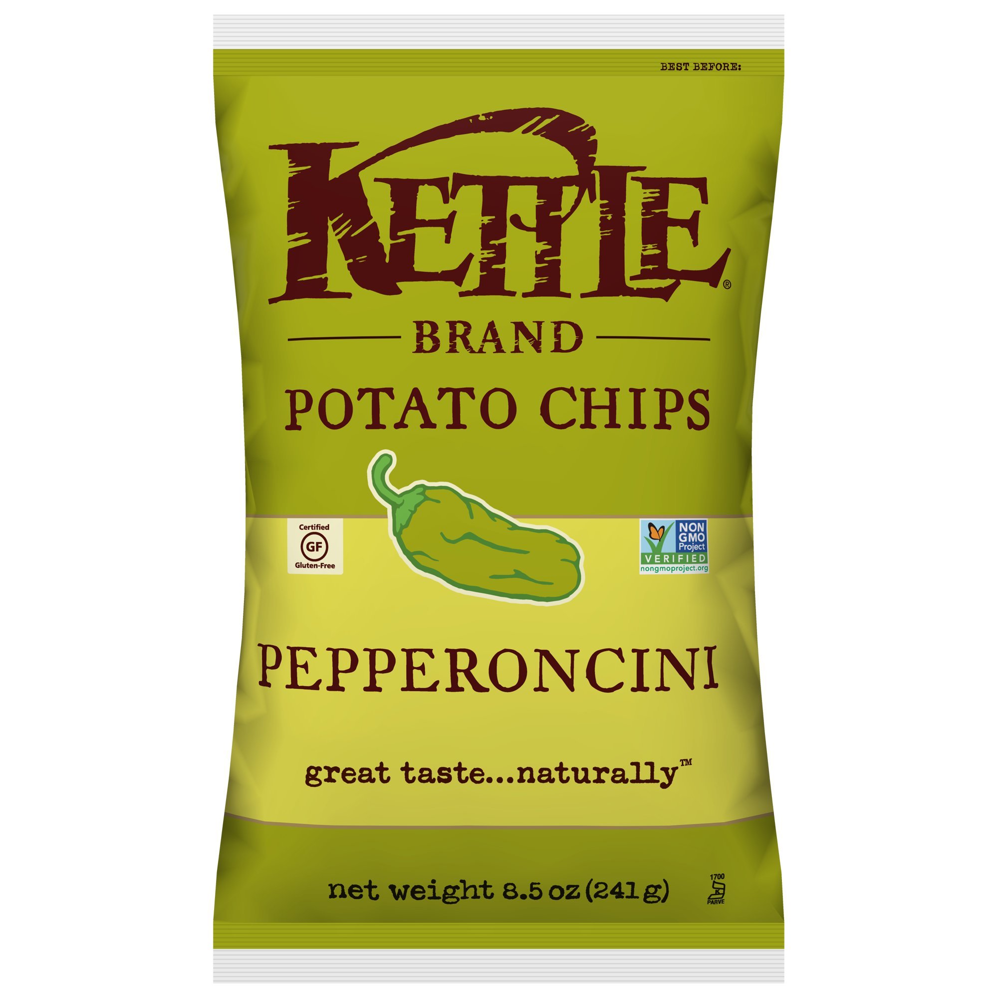 Kettle Brand Potato Chips, Pepperoncini, 8.5 Ounce Buy Online in