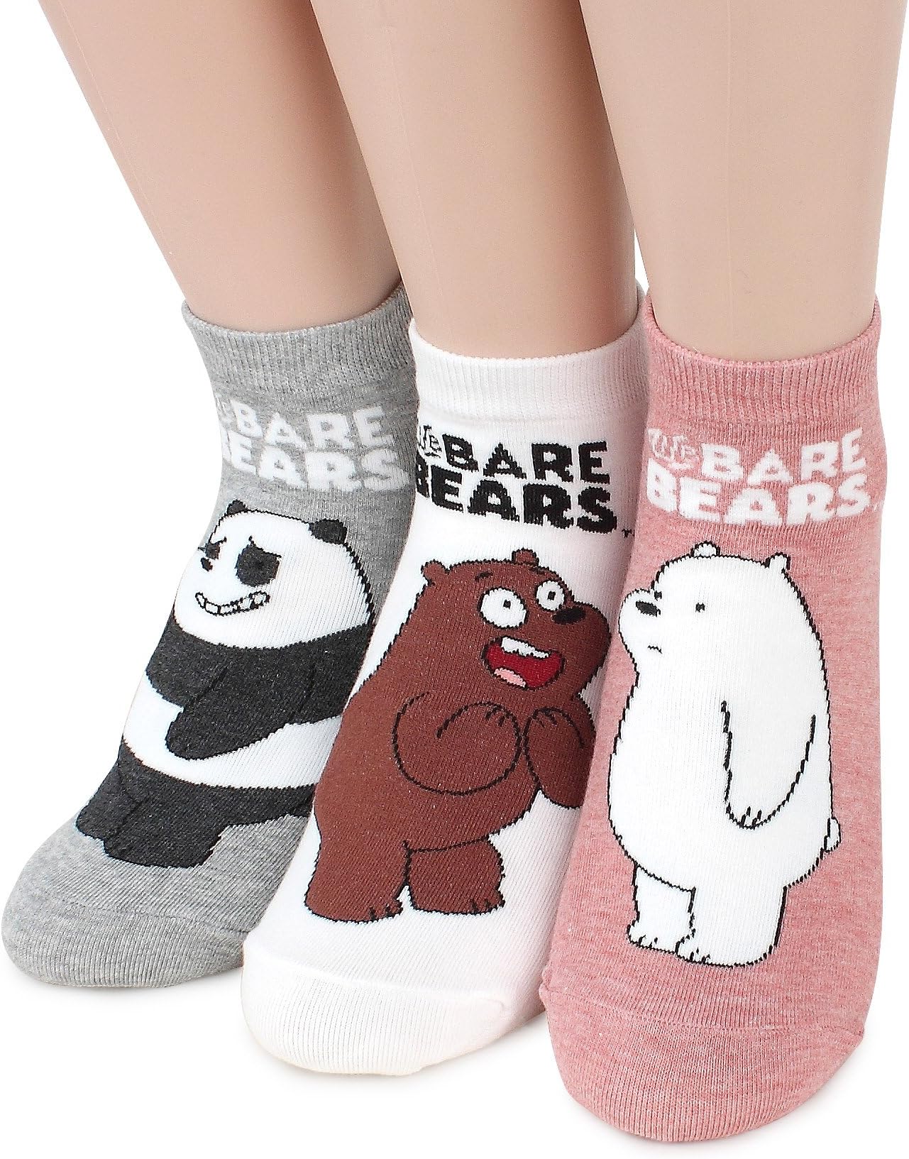 Intype Cartoon We Bare Bears Official Socks AC 46 (3Pairs)