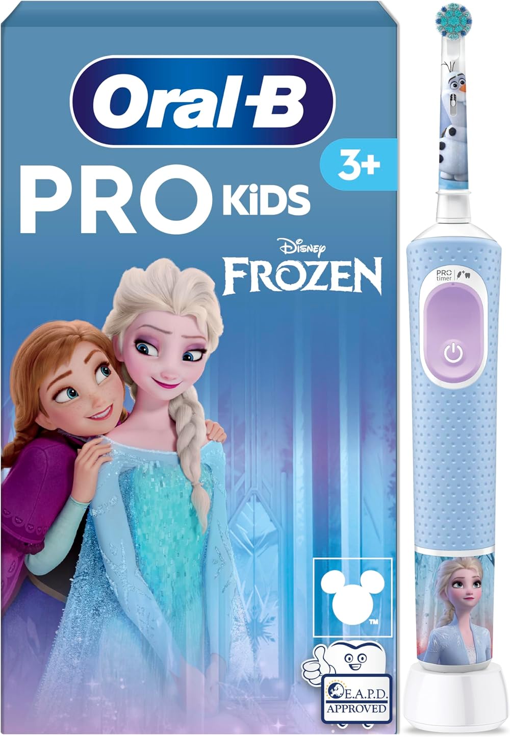 Oral-B Pro Kids Electric Toothbrush 1 Handle Frozen 3+ Braun
