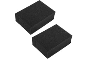 BUTIFULSIC 2pcs Needle Felting Sponge Pad with High-density Black Foam, Soft Felting Surface Craft Cushion