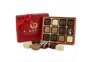 S&K TRUFFLE CO. Luxury Milk Chocolate Truffles Gift Box – 12 Piece Assorted Belgian-Style Holiday Chocolates – Gourmet Candy for Christmas Gifts, Stocking Stuffers, Birthdays, Anniversaries & Dessert Platters