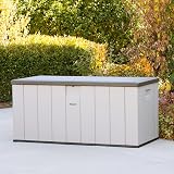 LIFETIME 150 Gallon Heavy-Duty Outdoor Deck Box Desert Sand/Brown view 4