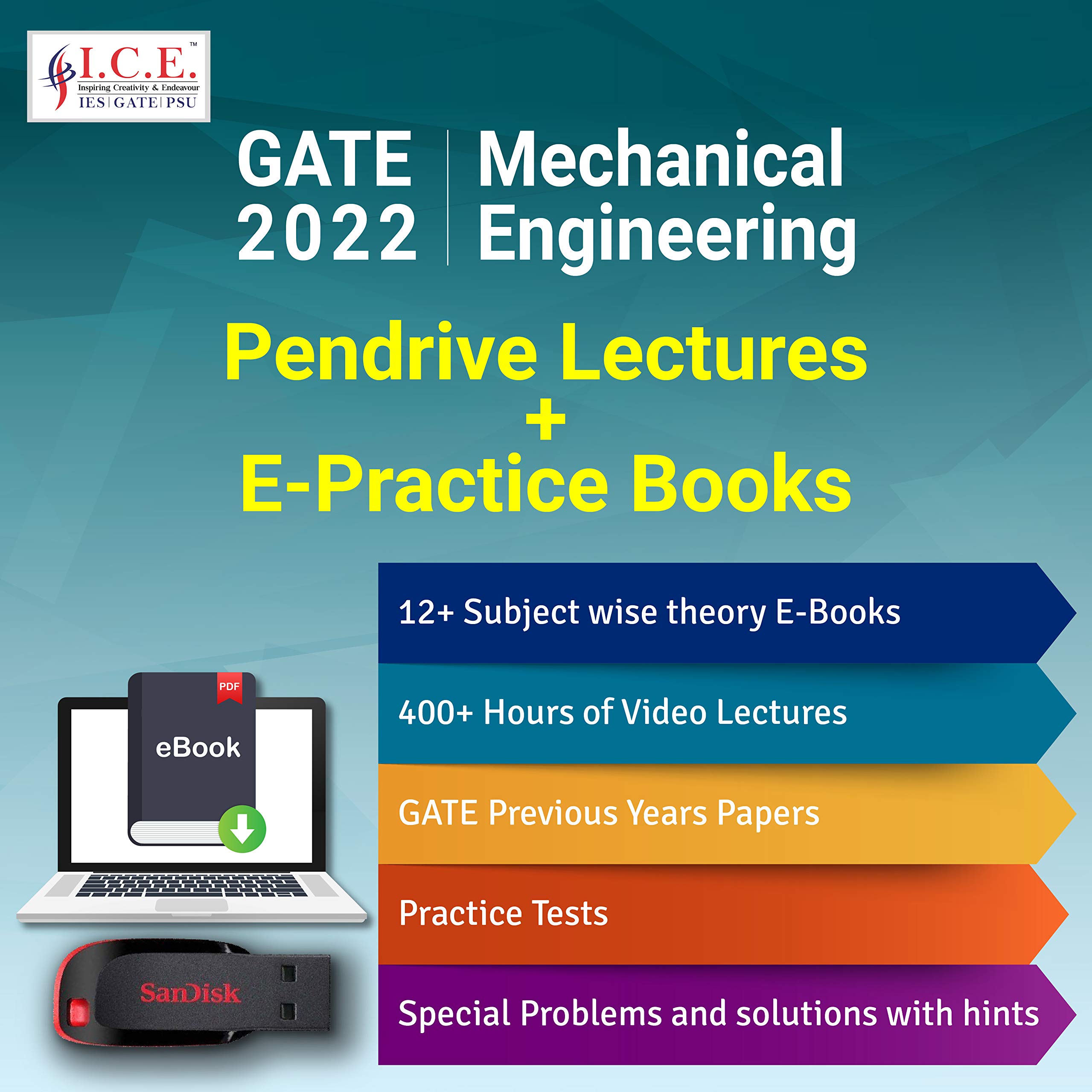 Amazon In Buy Gate Mechanical Engineering 2022 Video Lectures Pen Drive E Practice Books Set Of 2 Book Online At Low Prices In India Gate Mechanical Engineering 2022 Video 2022 Itil Review