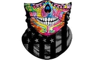Obacle Skull Face Mask for Women Dust Wind Sun Protection Rave Festival Riding