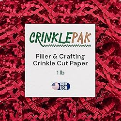 CrinklePak 1LB USA Made Red Crinkle Paper Filler