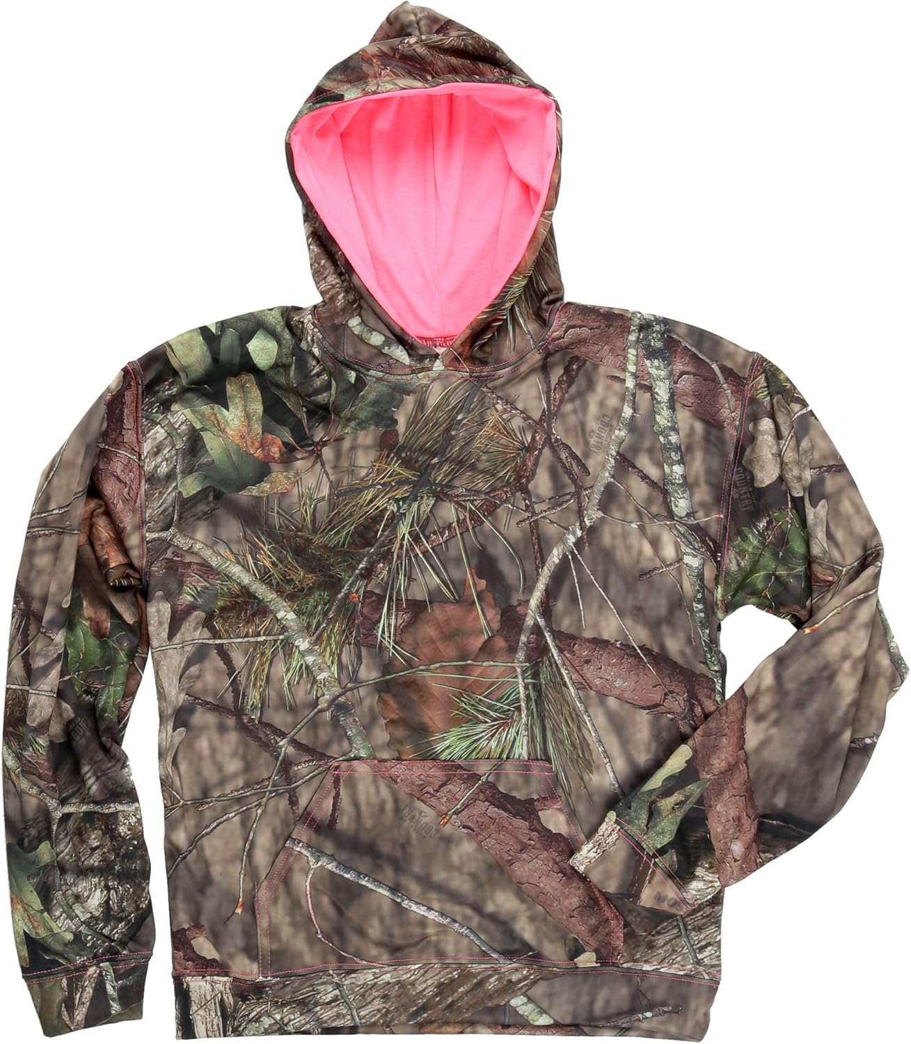 Mossy Oak Girl's Camo Pullover Hooded Sweatshirt: Clothing