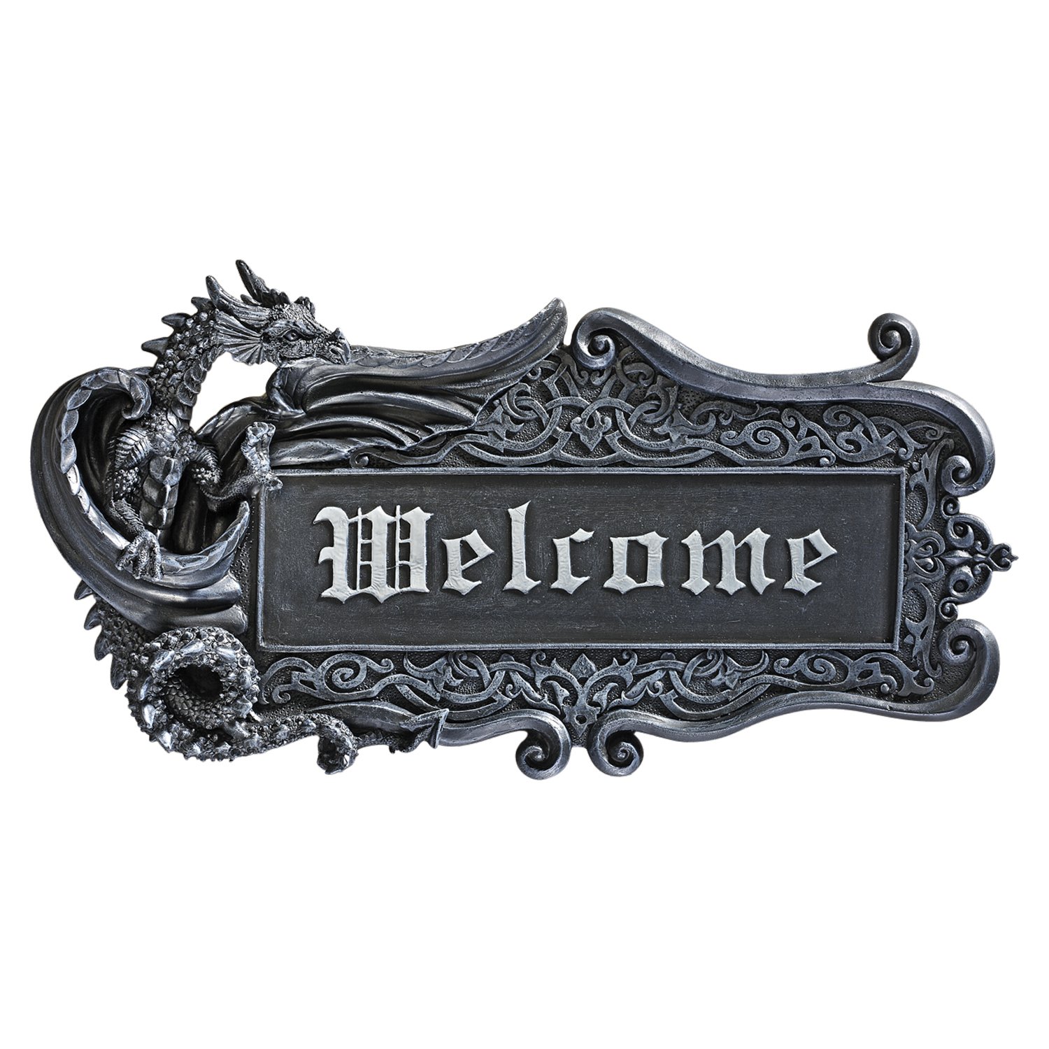Design Toscano CL5233 Dragon Welcome Wall Plaque โ image 1