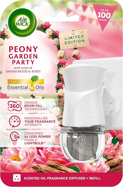 Air Wick Peony Garden Party Plug In Diffuser Kit 1 Device & 1 Refill 19ml