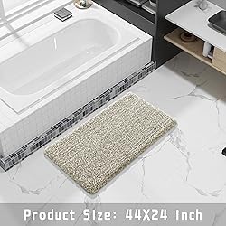 Yimobra Luxury Bathroom Rugs, Fluffy Bath Mats, Non