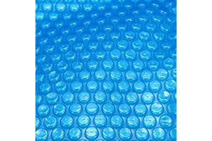 GEKUFA Solar Pool Cover 16-Mil 9 x 9 FT Hot Tub Thermal Blanket Heavy Duty Floating Bubble Insulation Covers for Inground Pools Hot Tubs SPA Insulating Solar Heating, Blue