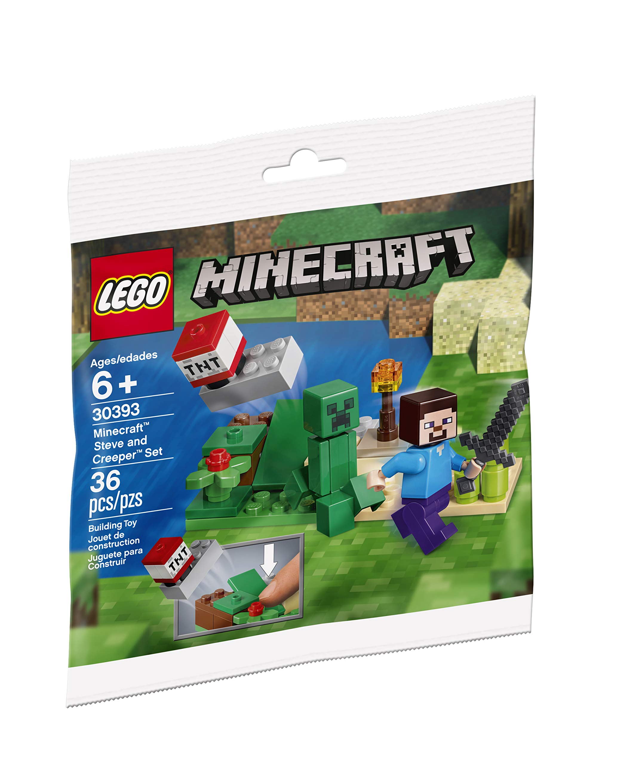 LEGO Minecraft Steve and Creeper Polybag Set 30393 (Bagged) Toy