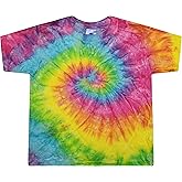 Colortone Toddler Tie Dye T-Shirts for Boys and Girls - Tie-Dye Short Sleeve Tees for Little Kids