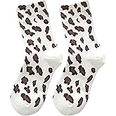 Arukora Women's Leopard Animal Cheetah Print Crew Ankle Cotton Socks Size 5-9