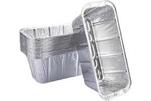 SilvaKoon Blackstone Griddle Grease Tray Liners – Disposable Aluminum Foil Drip Pan Liners, Compatible with 17, 22, 28 & 36 Inch Blackstone Griddles (20 Pack)