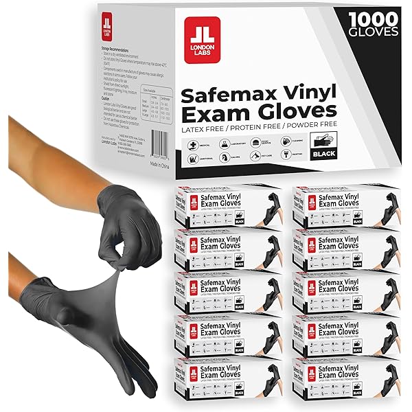 London Labs Synthetic Vinyl Exam Gloves (100, Small): Amazon.com