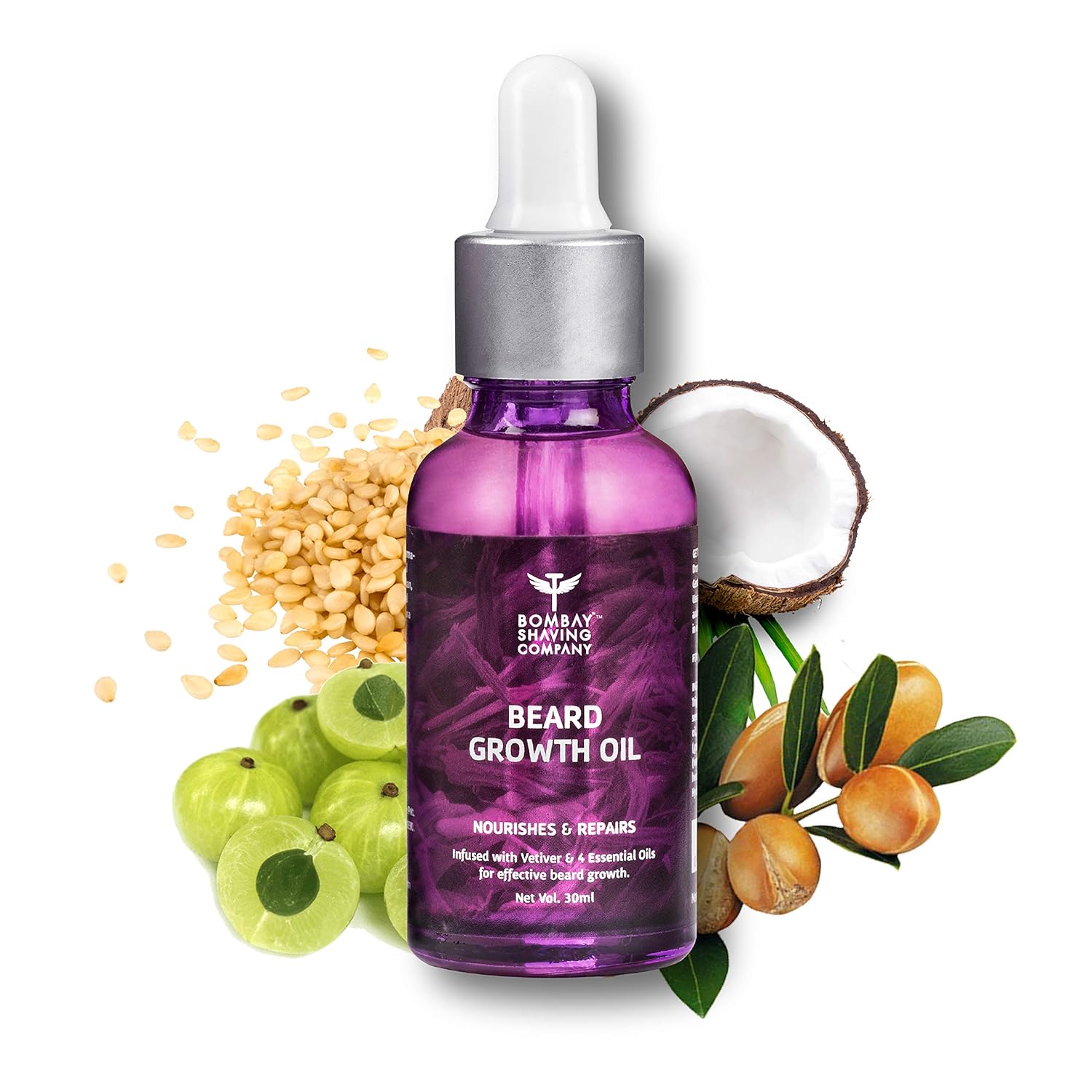 Bombay Shaving Company Beard Growth Oil Powered with Vetiver & 4 Essential  Oils for Thicker Beard Growth, 30 ml | Made in India: Amazon.in: Health &  Personal Care
