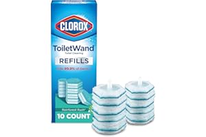 Clorox ToiletWand Toilet Cleaner Refills, Toilet brush, Rainforest Rush, 10 Ct