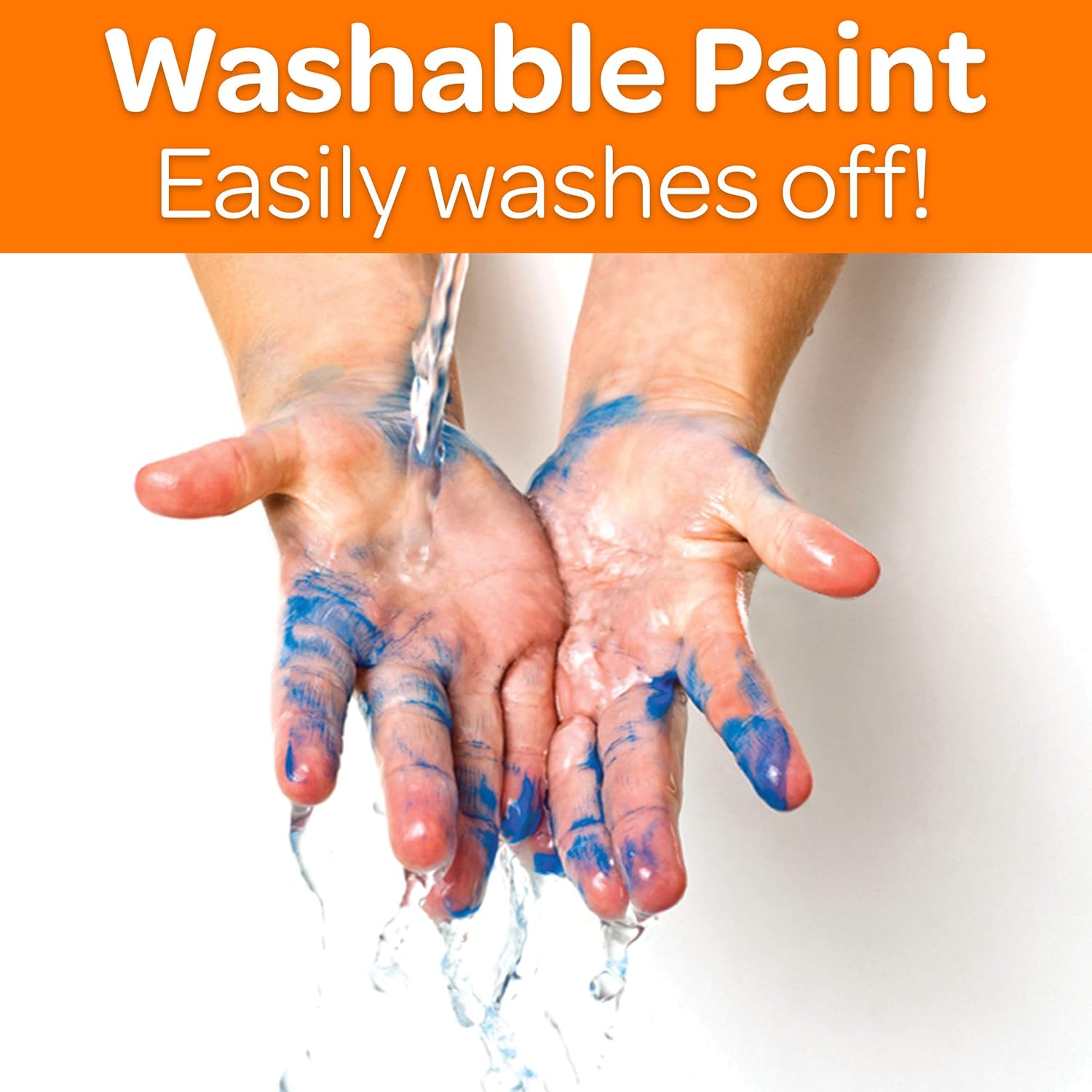 Crayola Washable Finger Paints, Stocking Stuffers for Toddlers & Kids, 6 Count: Toys & Games