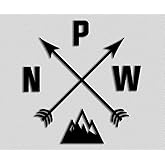 MAZ DISTRIBUTIONS – Pacific North West Sticker - Vinyl PNW Decal for Car, Truck, and Van – Long Lasting and Indoor and Outdoor Use – Waterproof Decal for Laptop and Watercooler - MAZ – 370 (Black)