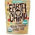EarthChimp Organic Vegan Protein Powder - with Probiotics - Non GMO, Dairy Free, Non Whey, Plant Based Protein Powder for Women and Men, Gluten Free - 26 Servings 32 Oz (Plain & Unsweetened)