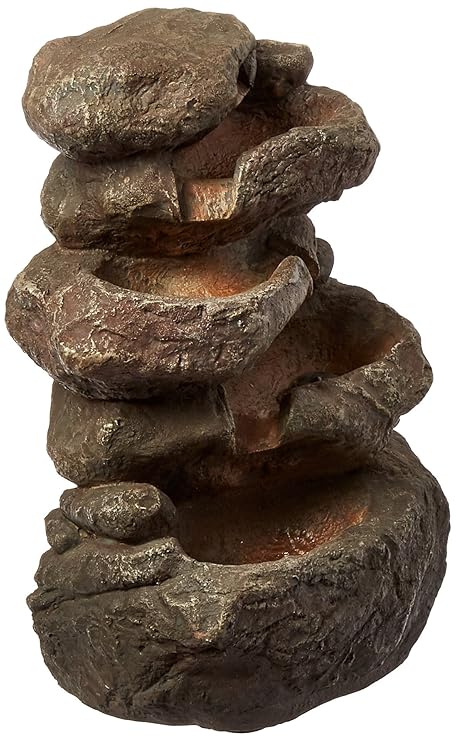 Hi-Line Gift Ltd. Multi-Level Rock Fountain