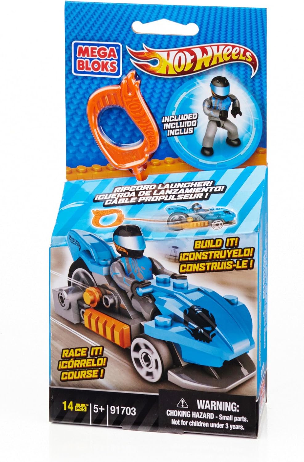 Hot Wheels Mega Bloks Build & Race Sets of 3, Speed Racer, Precision