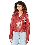 jakett NEW YORK Harley Floral Burnished Leather Red