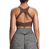 Aoxjox Women's Workout Sports Bras High Impact Fitness Training Gym Khloe Bra Yoga Crop Tank