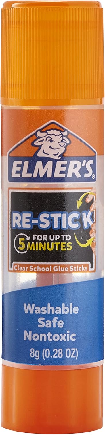 Elmer’s Re-Stick School Glue Sticks, 0.28-Ounces, 6 Count : Office Products