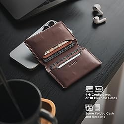 VULKIT Slim Minimalist Card Holder RFID Blocking