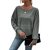 RICHSTORY Womens Long Sleeve Shirts Crewneck Tunic Tops Pullover Sweaters Business Casual Blouses Fall Fashion 2025