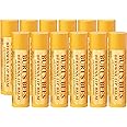 Burt's Bees Lip Balm - Original Beeswax 12 Count Pack in Bulk, Lip Moisturizer With Responsibly Sourced Beeswax, Tint-Free, Natural Origin Conditioning Lip Treatment, 12 Tubes, 0.15 oz