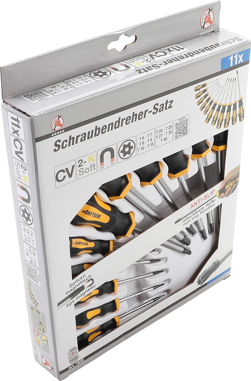 BGS Diy 7845, Silver/Black/Yellow, Size - Image 3
