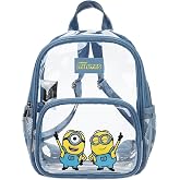 Bioworld Minions Print Adult 11" Mini Backpack with Mesh Pockets