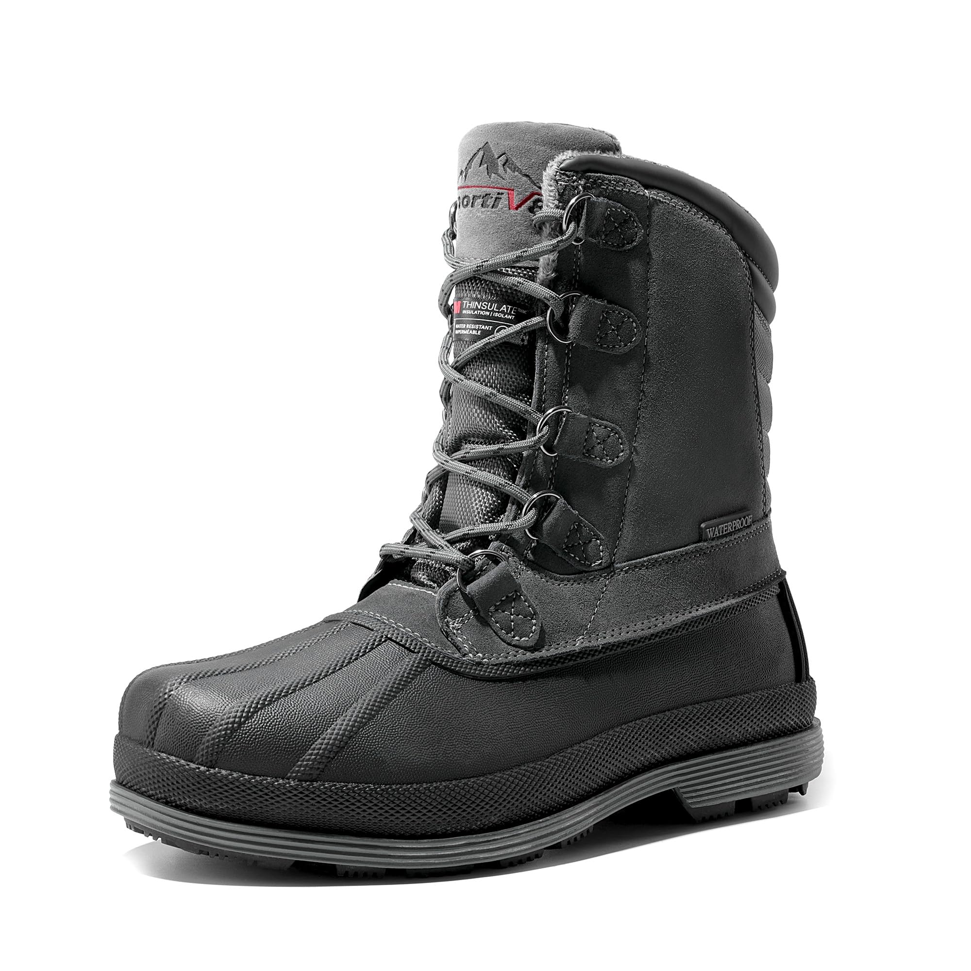 nortiv 8 men's insulated waterproof construction hiking winter snow boots