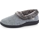 Acorn Women's Chinchilla Collar Slippers