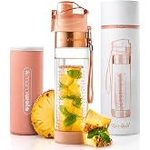 MAMI WATA Fruit Infuser Water Bottle 24oz Tritan Plastic Infused Water Cup | Shatterproof Flavored Clear Flip-Top BPA-Free Infusion Women's Bottle eBook
